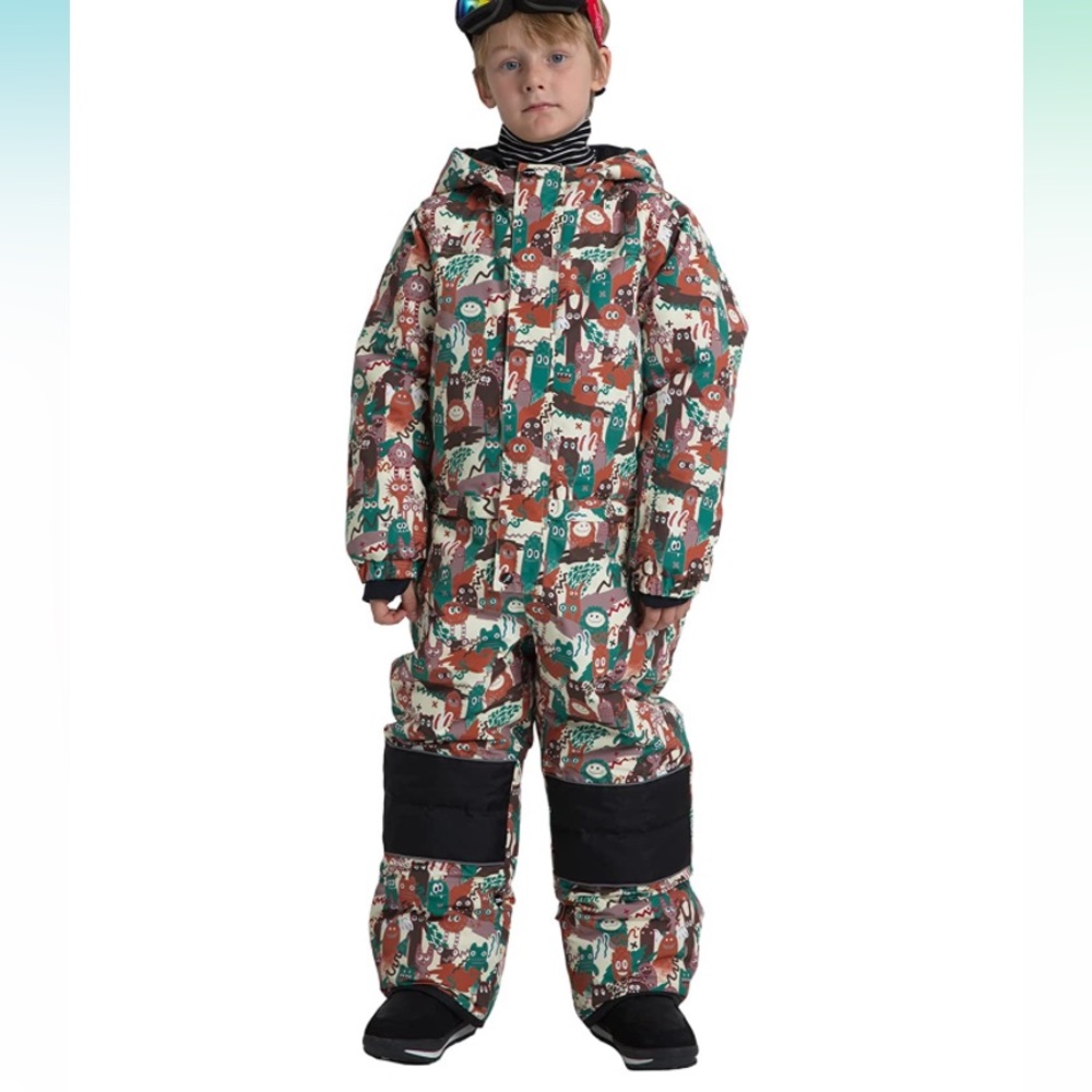 NWT PHIBEE Kids One Piece Snowsuits Boys Waterproof Skisuit size “12” (XL)